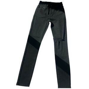 I&M Black Label Emma Skinny Mid-Rise Jeans - Black, Size 1
